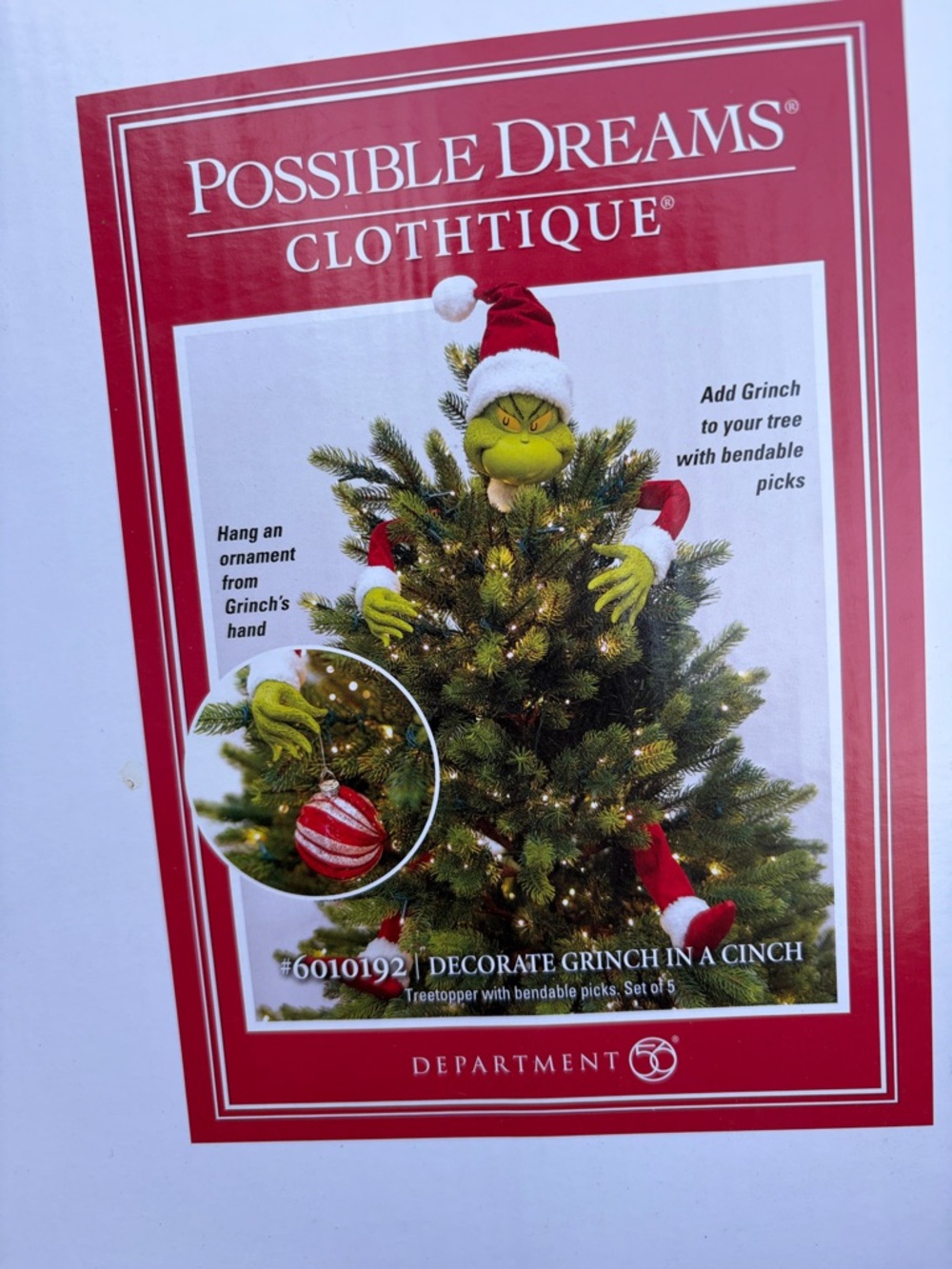 Green Grinch Tree Topper